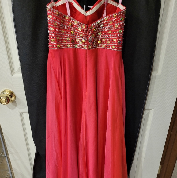 Blush prom dress evening gown - Picture 2 of 7